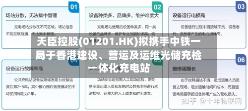 天臣控股(01201.HK)拟携手中铁一局于香港建设、营运及运维光储充检一体化充电站-第3张图片