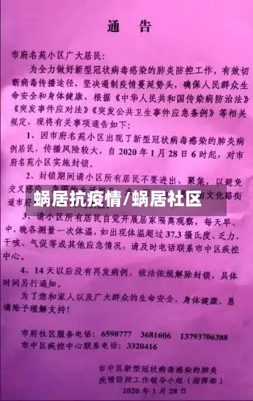 蜗居抗疫情/蜗居社区-第2张图片