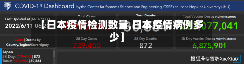 【日本疫情检测数量,日本疫情病例多少】