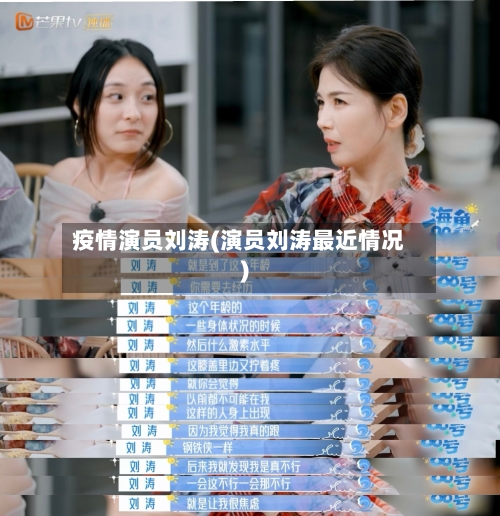 疫情演员刘涛(演员刘涛最近情况)