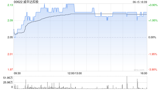 威华达控股遭SHOG Creation Limited减持2256.9万股 每股均价约2.02港元